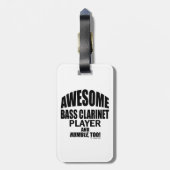 Bagagelabel geweldige Bass Clarinet Player (Achterkant verticaal)
