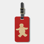 Bagagelabel Gingerbrood Man in Red (Voorkant verticaal)