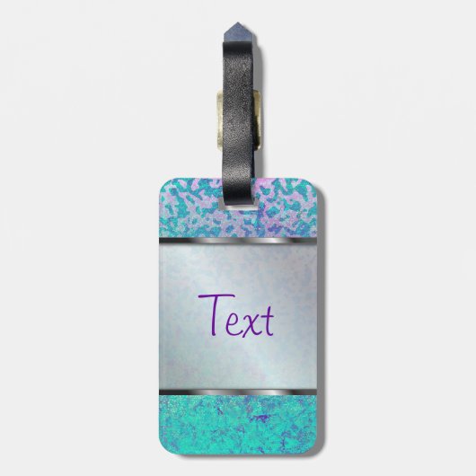 bagagelabel Glitter Star Dust (Achterkant verticaal)