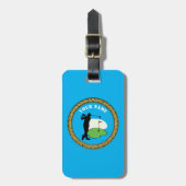 Bagagelabel Golf - Naam toevoegen - Golfer (Voorkant verticaal)