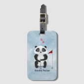 Bagagelabel Golf Panda (Voorkant (verticaal))