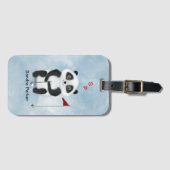 Bagagelabel Golf Panda (Voorkant (horizontaal))