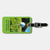 bagagelabel golfbal en t-shirt artwork (Voorkant horizontaal)