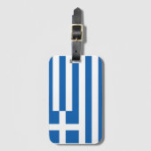 Bagagelabel Griekse vlag (Voorkant (verticaal))