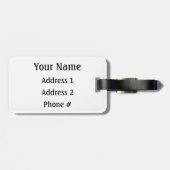 Bagagelabel Groene parrots (Achterkant horizontaal)