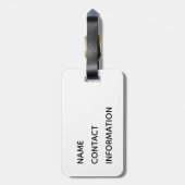 Bagagelabel Groene School Pride Mascot Name (Achterkant verticaal)