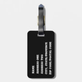 Bagagelabel Halloween Party (Achterkant verticaal)