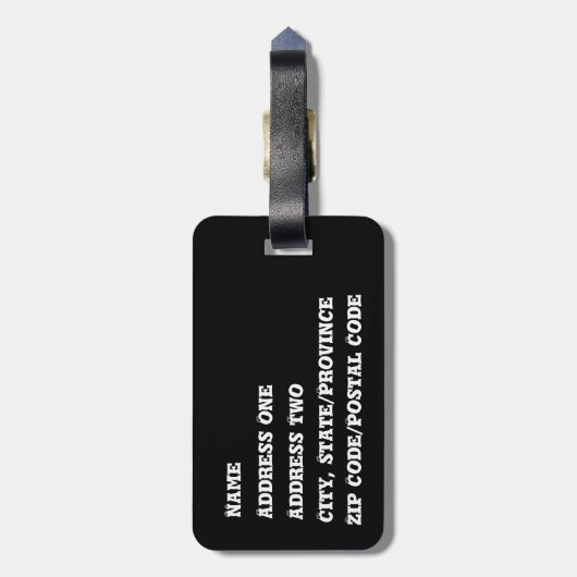 Bagagelabel Halloween Party (Achterkant verticaal)