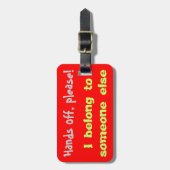 Bagagelabel handen af alstublieft (Voorkant verticaal)