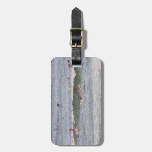 Bagagelabel Hawaiiaanse surfers Waikiki (Voorkant verticaal)