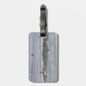 Bagagelabel Hawaiiaanse surfers Waikiki (Achterkant verticaal)