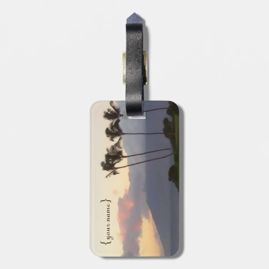 Bagagelabel Hawaiian Dreams (Achterkant verticaal)