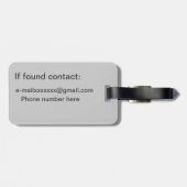 Bagagelabel - herhaald monogram (Achterkant horizontaal)