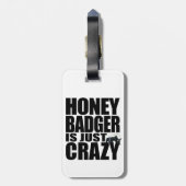 Bagagelabel Honey Badger (Achterkant verticaal)