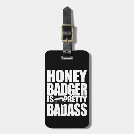 Bagagelabel Honey Badger (Voorkant verticaal)