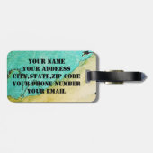 BAGAGELABEL-I WAS GEBOREN OM NAAR HET BEDRIJF TE Z BAGAGELABEL (Achterkant horizontaal)