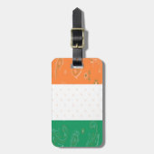 Bagagelabel Ierland vlag (Voorkant verticaal)