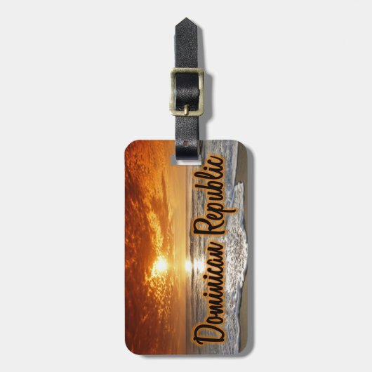 Bagagelabel in de Dominicaanse Republiek (Voorkant verticaal)