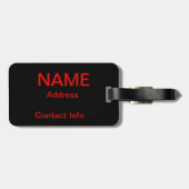 Bagagelabel in ruste (Achterkant horizontaal)