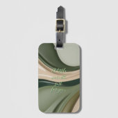 Bagagelabel in stijlvolle graphics (Voorkant (verticaal))