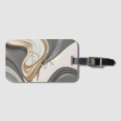 Bagagelabel in stijlvolle graphics (Voorkant (horizontaal))