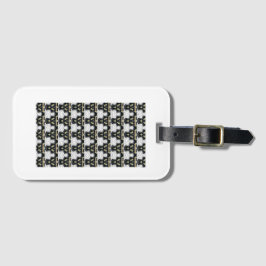 Bagagelabel in zwart-wit