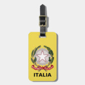 Bagagelabel Italiaanse Crest (Voorkant verticaal)