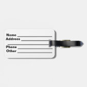 Bagagelabel Italiaanse Crest (Achterkant horizontaal)