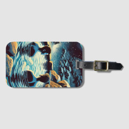 Bagagelabel - Jonge mannen in onsen