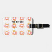 Bagagelabel Jouw tekst hier naam Zwart Kleur tekst (Voorkant horizontaal)