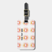 Bagagelabel Jouw tekst hier naam Zwart Kleur tekst (Voorkant verticaal)