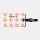 Bagagelabel Jouw tekst hier naam Zwart Kleur tekst (Achterkant horizontaal)