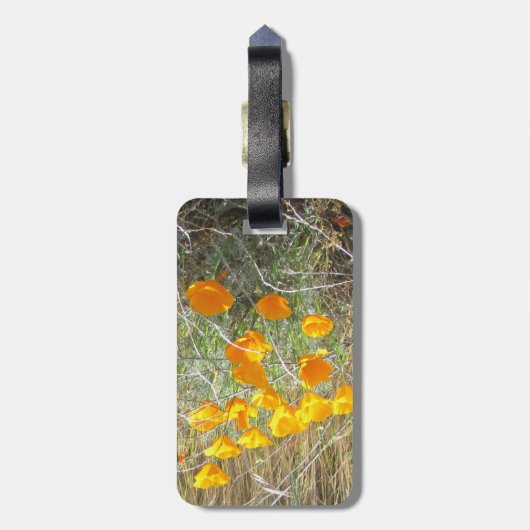 Bagagelabel - Kaart van Californië (Achterkant verticaal)