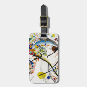 Bagagelabel Kandinsky Blue Segment (Voorkant verticaal)