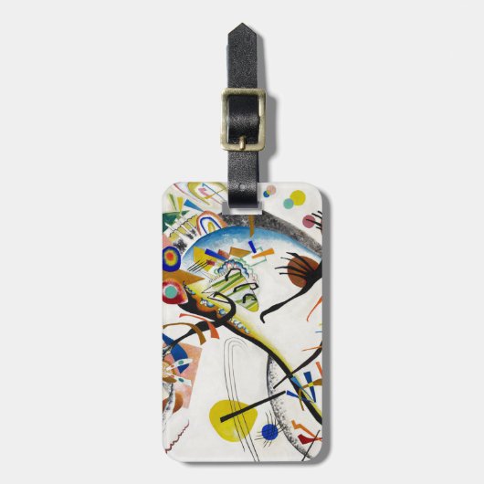 Bagagelabel Kandinsky Blue Segment (Voorkant verticaal)