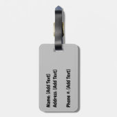 Bagagelabel Kat afsnijden (Achterkant verticaal)