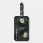 Bagagelabel - Kat-ogen bekijken (Achterkant verticaal)