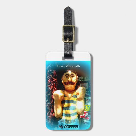 bagagelabel koffieliefhebbers (Voorkant verticaal)