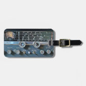 Bagagelabel kortegolfradio-ontvanger (Voorkant horizontaal)