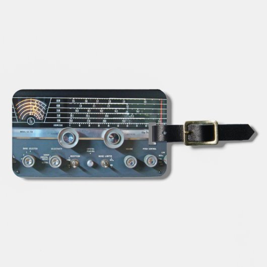 Bagagelabel kortegolfradio-ontvanger (Voorkant horizontaal)