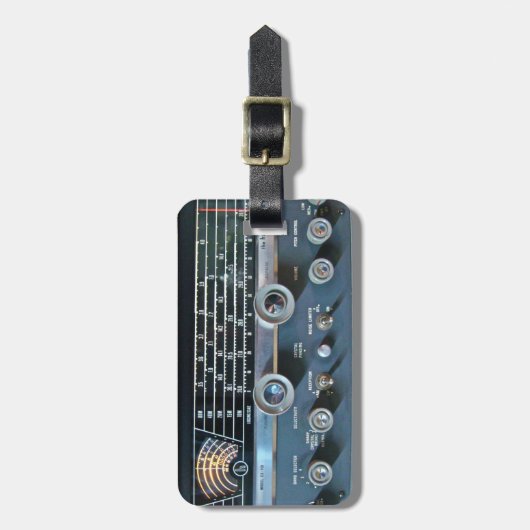 Bagagelabel kortegolfradio-ontvanger (Voorkant verticaal)