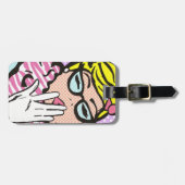  Bagagelabel La-Di-Da Lady Comic Book (Voorkant horizontaal)