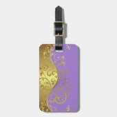 bagagelabel—Laadbord & goudziren Bagagelabel (Voorkant verticaal)