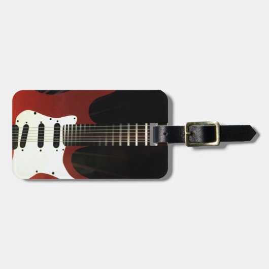 BAGAGELABEL/LABEL GOLF BAG VAN GUITAR LOVER BAGAGELABEL (Voorkant horizontaal)