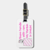 Bagagelabel; Label voor luidere tas: handvat met z Bagagelabel (Voorkant verticaal)