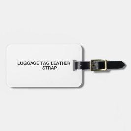 Bagagelabel lederen riem