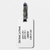 Bagagelabel Liechtenstein (Achterkant verticaal)