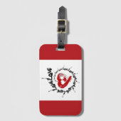 Bagagelabel Love Canada (Voorkant (verticaal))