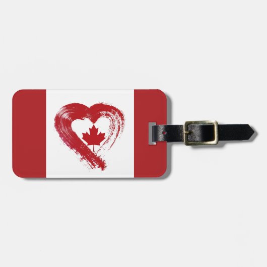 Bagagelabel Love Canada (Voorkant horizontaal)