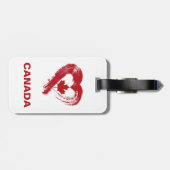 Bagagelabel Love Canada (Achterkant horizontaal)